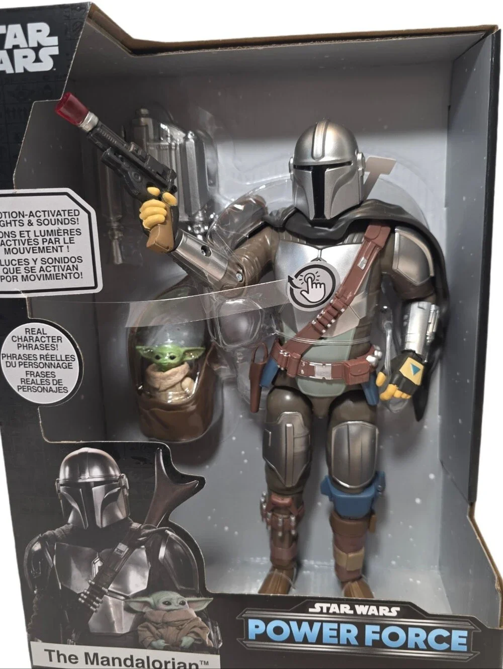 Disney Star Wars Power Force THE MANDALORIAN GROGU Talking Action Figure - NIB